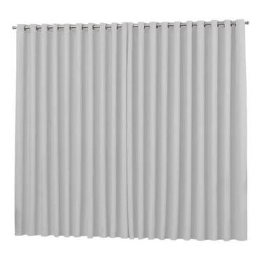 Imagem de Cortina Blecaute branco Tecido Blackout 3 Metros Corta Luz 3x2,80 Ilho