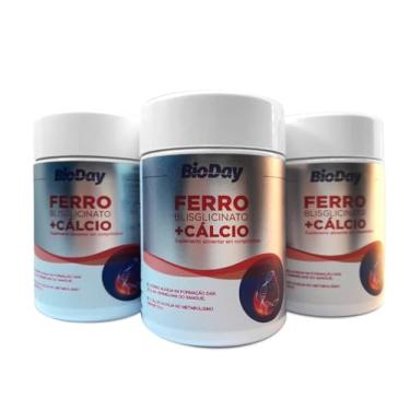 Imagem de Ferro Bisglicinato com Cálcio 60 Comp Kit 3, Total 180 Comp