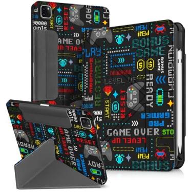 Imagem de Miss Adola Capa para iPad Air 11 polegadas M2 (2024)/Air 5ª/4ª geração 10,9 polegadas/Pro 11 polegadas – com suporte de caneta para meninas, meninos, mulheres, homens, desenho fofo, anime, kawaii,