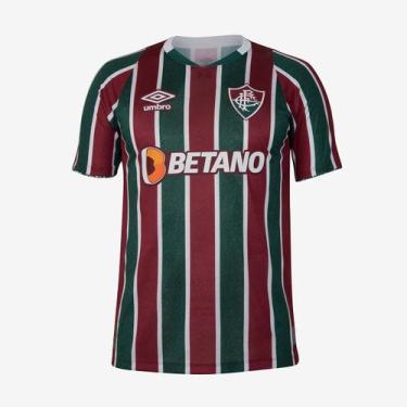 Imagem de Camisa Fluminense Jogo 1 2024 Masculina C/patrocínio Betano - Umbro, V