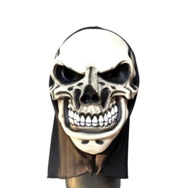 Imagem de Máscara Caveira assustadora Maquiavélica  de Látex - Genérica