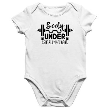 Imagem de Body Bebê Algodão Body Under Construction - Foca na Moda, Branco, GG