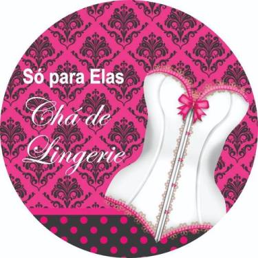 Imagem de Painel Festa Redondo C/ Elástico 1,50m Chá De Lingerie - Fadrix
