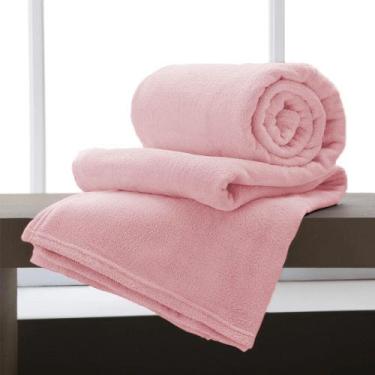 Imagem de Manta de Microfibra Casal Andreza Rosa 1,80m x 2,20m - Andreza Enxovai