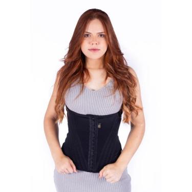 Imagem de Cinta modeladora faixa abdominal com alça 16 barbatanas (shapewear pow