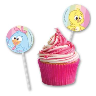 Imagem de Pick p/ Docinhos Festa Galinha Pintadinha Candy - 8 unidades - Festcol