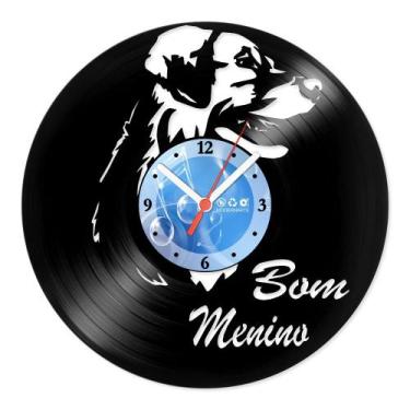 Imagem de Relógio De Parede Disco Vinil Animais - Dog Bom Menino - VAN-016 - Mod