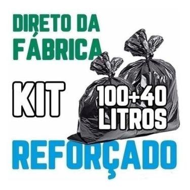 Imagem de Kit Saco De Lixo 100un 100l E 100un 40l Preto Reforçado - HIGIPACK