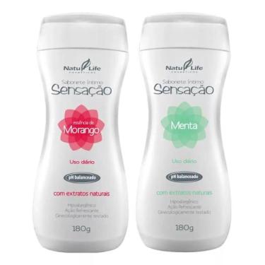 Imagem de Higienização Feminina Sabonete Íntimo Sensação: 1 Morango + 1 Menta - 