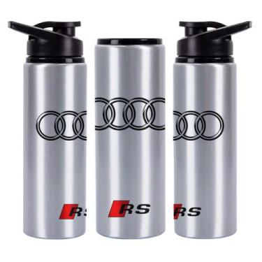 Imagem de Squeeze Audi RS em Alumínio Prata Brilhante 750mL - VilelaGG