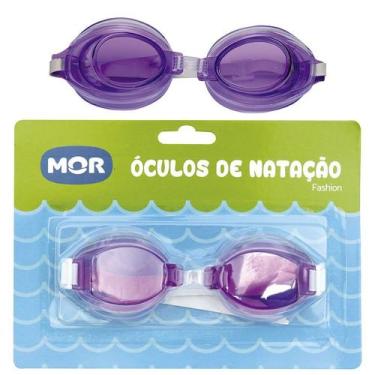Imagem de Óculos De Natação Infantil Fashion Mor 3a6 Anos Piscina Mar, Lilás