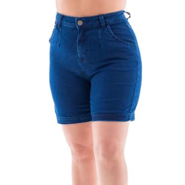 Imagem de Jorts Jeans Feminino Arauto Comfy - ARAUTO JEANS, Azul médio, 46