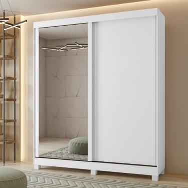 Imagem de Guarda-Roupa Zeine 2 Portas de Correr 2 Gavetas Com Espelho E Pés Móveis Lopas