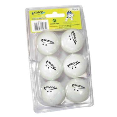 Imagem de Pacote / Blister com 6 Unidades bolas de ping pong , tenis de mesa 2 e