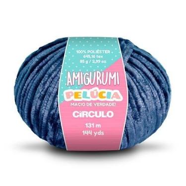 Imagem de Fio Amigurumi Pelúcia 131 metros - Círculo, 2856 anil profundo
