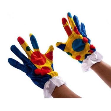 Imagem de Luva de Palhaço Adereço Fantasia Circo Festas - CM Presentes e Fantasi