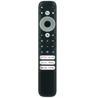 Imagem de Controle remoto de substituição de voz aplicável para TCL 4K Google TV 40S350G 75S446 50S546 85Q650G 43P735 65X925 43C635 98QM850G 65R646 85Q750G X925 55S546 55S44 6 75X925 65C635 75C635 75QM850G