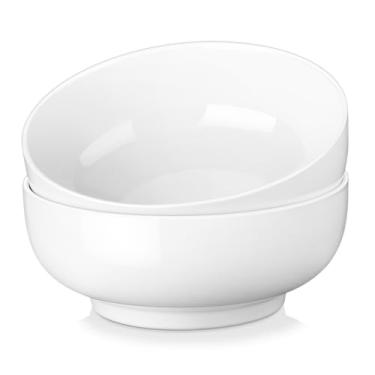 Imagem de MALACASA Tigelas grandes para servir salada, 1,7 m, 20,32 cm, conjunto de 2 tigelas de servir para sopa, macarrão, macarrão, frutas, lanches, lava-louças, micro-ondas, série REGULAR