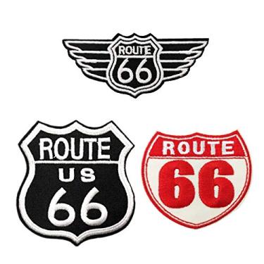 Imagem de Rota 66 motociclista bordado ferro na costura patch