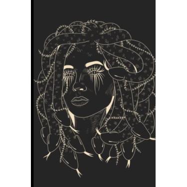 Imagem de Medusa Journal: Black and Gold Medusa Mythology Spiritual Lined Notebook