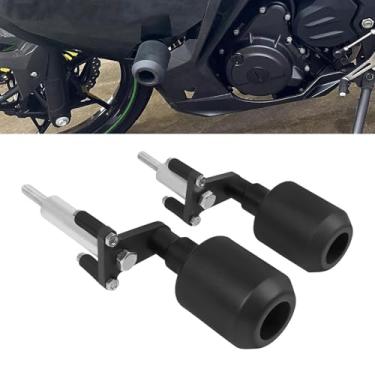 Imagem de HAONEL Protetor de motor de alumínio CNC compatível com KAWASAKI Ninja 400 Z400 2018-2023 Carenagem de carroçaria de motocicleta proteção contra quedas