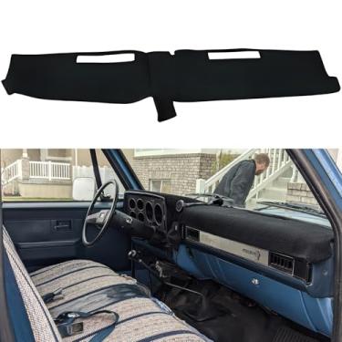 Imagem de IIKSDII Capa de painel para Chevrolet C10 C20 C30 Silverado 1981-1987 Acessórios Capa de painel Tapete de painel Protetor de raios UV