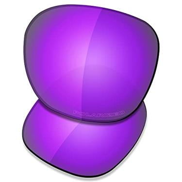 Imagem de SAUCER Lentes de reposição premium para óculos de sol Oakley Garage Rock OO9175 High Defense - Violeta roxo polarizado