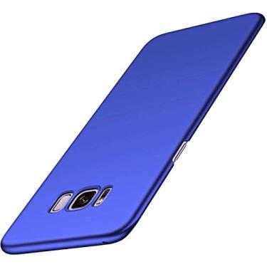 Imagem de Capa para Samsung Galaxy S8 Plus [proteção fina] [protege contra choques/arranhões/quedas/marcas] [plástico de PC premium] Capa rígida minimalista para Galaxy S8 Plus (azul)