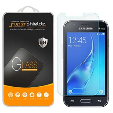 Imagem de [Pacote com 2] Película protetora de tela de vidro temperado para Samsung Galaxy J1 Mini (2016), [Não serve para a versão 2015] Supershieldz antiarranhões, antiimpressões digitais, sem bolhas,