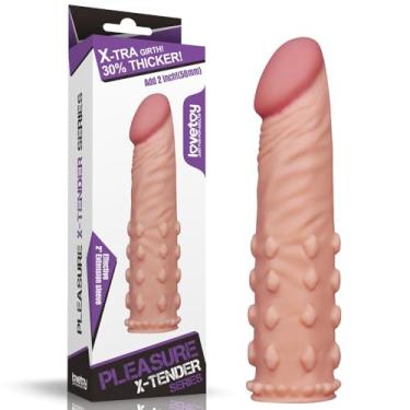 Imagem de Capa Peniana Extensora 19cm x 4cm penetrável 14cm Aumento de 5cm Texturizada em Silicone