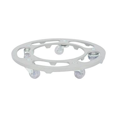 Imagem de Suporte Para Vaso 35cm em Alumínio com 5 Rodas Silicone em Gel Até 170