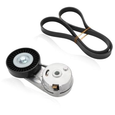 Imagem de VANJING Kit de componentes de transmissão de correia Serpentine compatível com Pontiac Chevy Saturn Buick Saab GMC Oldsmobile 2000-2017 Substituição para 24430296 38177 90537585