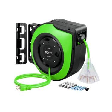 Imagem de Carretel de cabo de extensão DEWENWILS 60FT 12AWG/3C SJTOW com 3 saída