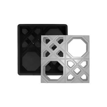 Imagem de Forma Plástica Elemento Vazado Cobogó Árabe 39X39X07 - GME FORMAS