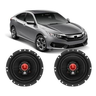 Imagem de Kit Alto Falante Bomber Porta Dianteiro Honda New Civic 200w, Vermelho