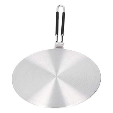 Imagem de Adaptador de Indução Placa, Adaptador de Placa de Indução Adaptador de Indução de Aço Inoxidável Adaptador de Indução Com Tampa da Alça de Silicone para Panela de Indução, Fogão