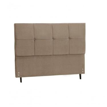 Imagem de Cabeceira New Civic Estofada Com Botão De Strass Para Cama Box Casal King Size 195cm New Foam
