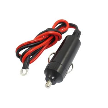 Imagem de REPAIROCK Adaptador de isqueiro macho DC 12V para carro com cabo de 42 cm peças de reposição automotiva