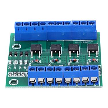 Imagem de Módulo de tubo MOS de 4 vias, módulo de tubo de efeito de campo, módulo de placa amplificadora PLC com indicador de sinal de saída de entrada YYNMOS-4