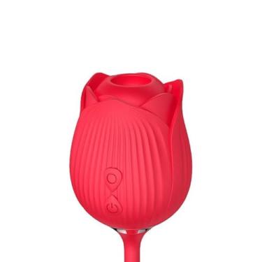 Imagem de Vibrador Ponto G Clitóris Vai e Vem Formato Rosa Recarregável USB