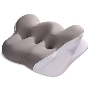 Imagem de Travesseiro cervical de pescoço, travesseiros de espuma viscoelástica para alívio da dor no pescoço, travesseiro ergonômico de resfriamento para travesseiro dorminhoco de lado, adultos e pessoas que
