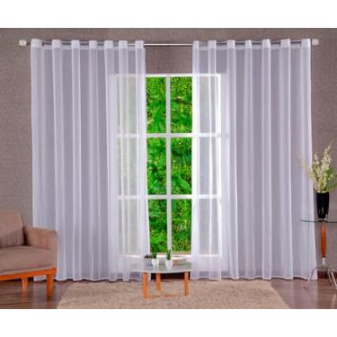 Imagem de Cortina Transparente Voal Voil Liso 6,00x2,80 Sala e Quarto