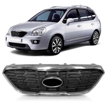 Imagem de Grade radiador carens 2008 2009 2010 2011 2012 2013 com moldura cromad