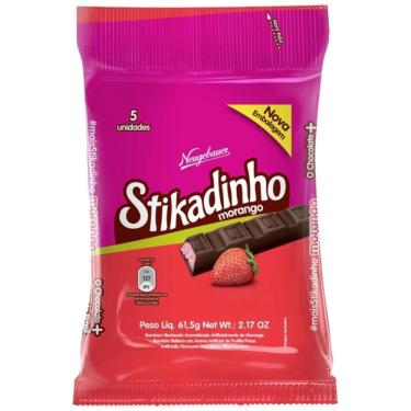 Imagem de Chocolate Stikadinho Morango 61,5g - Neugebauer