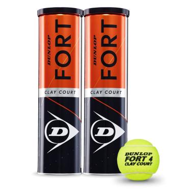 Imagem de Bola de Tênis Dunlop Fort Clay Court - Pack C/2 Latas