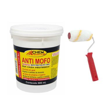 Imagem de Kit Anti Mofo Allchem 900ml + Rolo Sem Respingo 9cm