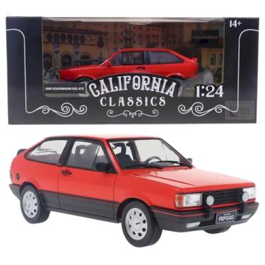 Imagem de Miniatura Carro Vw Volkswagen Gol GTi (1989) California Classics - Escala 1/24 - Vermelho