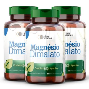 Imagem de Magnésio Dimalato - 60 cáps kit com 3 potes