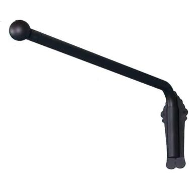 Imagem de Hastes de cortina de braço de balanço pesado, haste de portiere para painéis laterais Janela cortina de cortina braço de cortina fdoor braço de trilho da cortina, preto, 28 polegadas