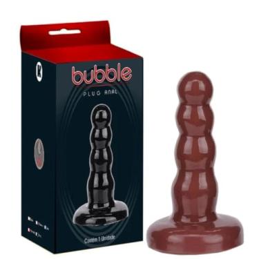 Imagem de Plug Anal Sem Vibro12,5 cm x 3 cm 4 Gomos Suaves Brinquedo Erótico Estimulador Anal Prazer Satisfação [CHOCOLATE]